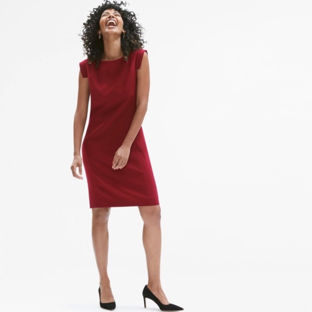 MM LaFleur The Sarah Dress 0P Red Brick